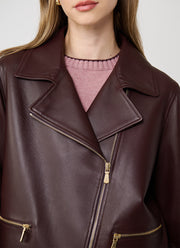 Eleventy Leather Biker Jacket