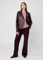 Eleventy Leather Biker Jacket