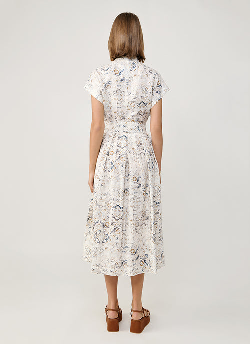 Linen Printed Belted Dress by Eleventy at Andrews