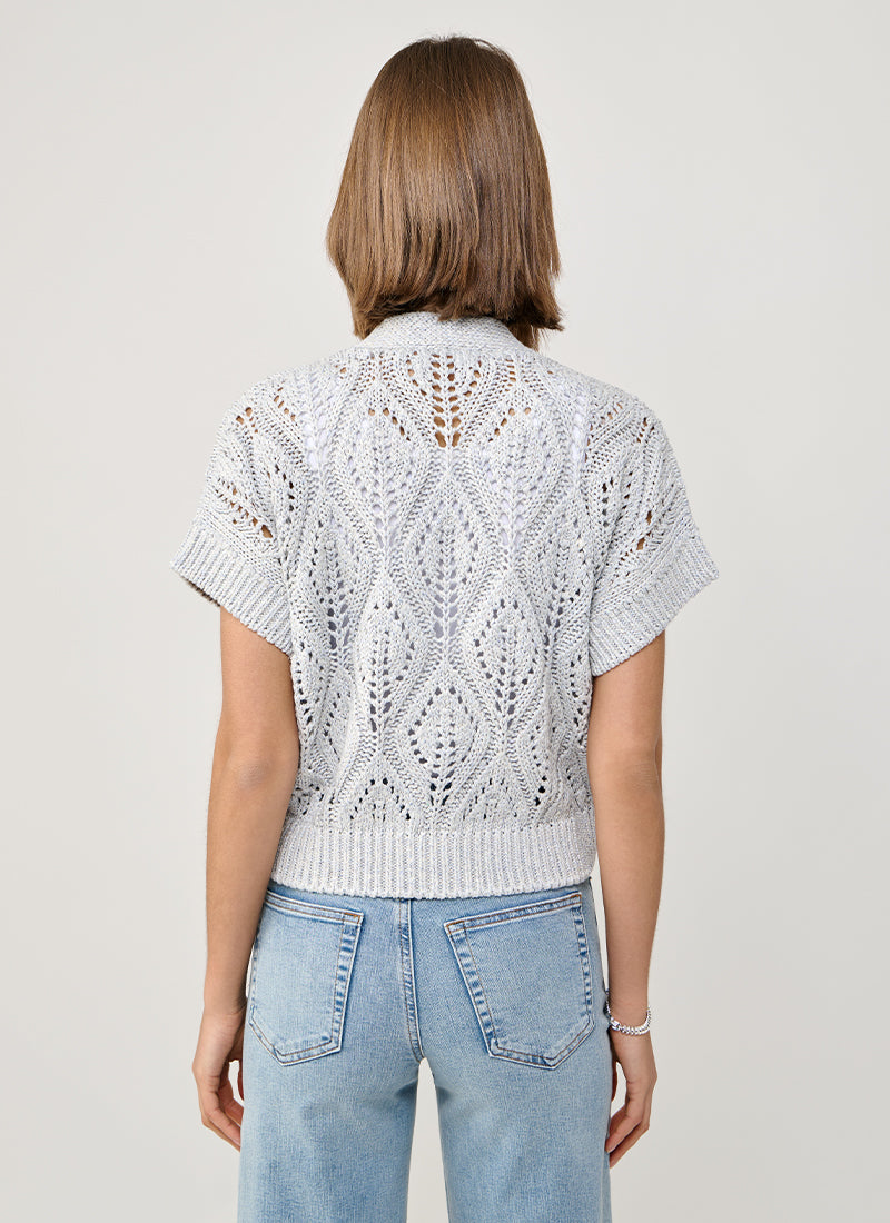  Linen Silk Two Button Cardigan by Eleventy at Andrews 