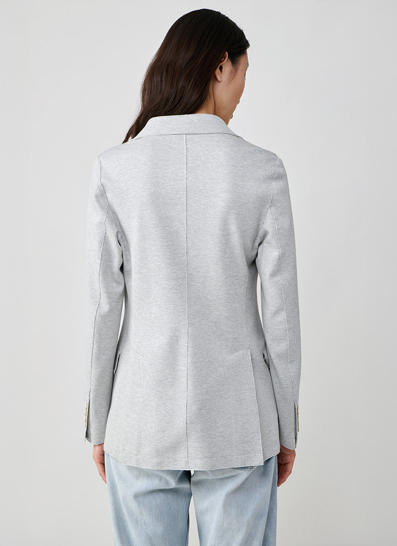 Eleventy Laser Cut Melange Blazer