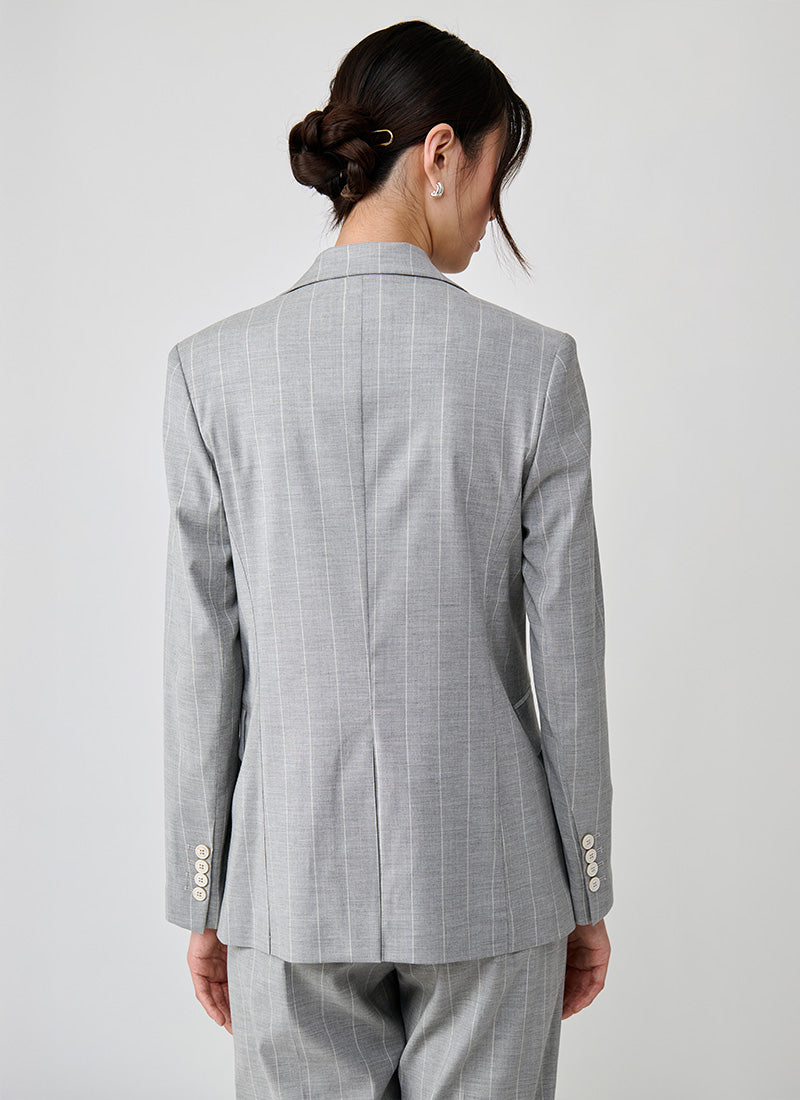 Pinstripe 1 Button Blazer Eleventy Andrews