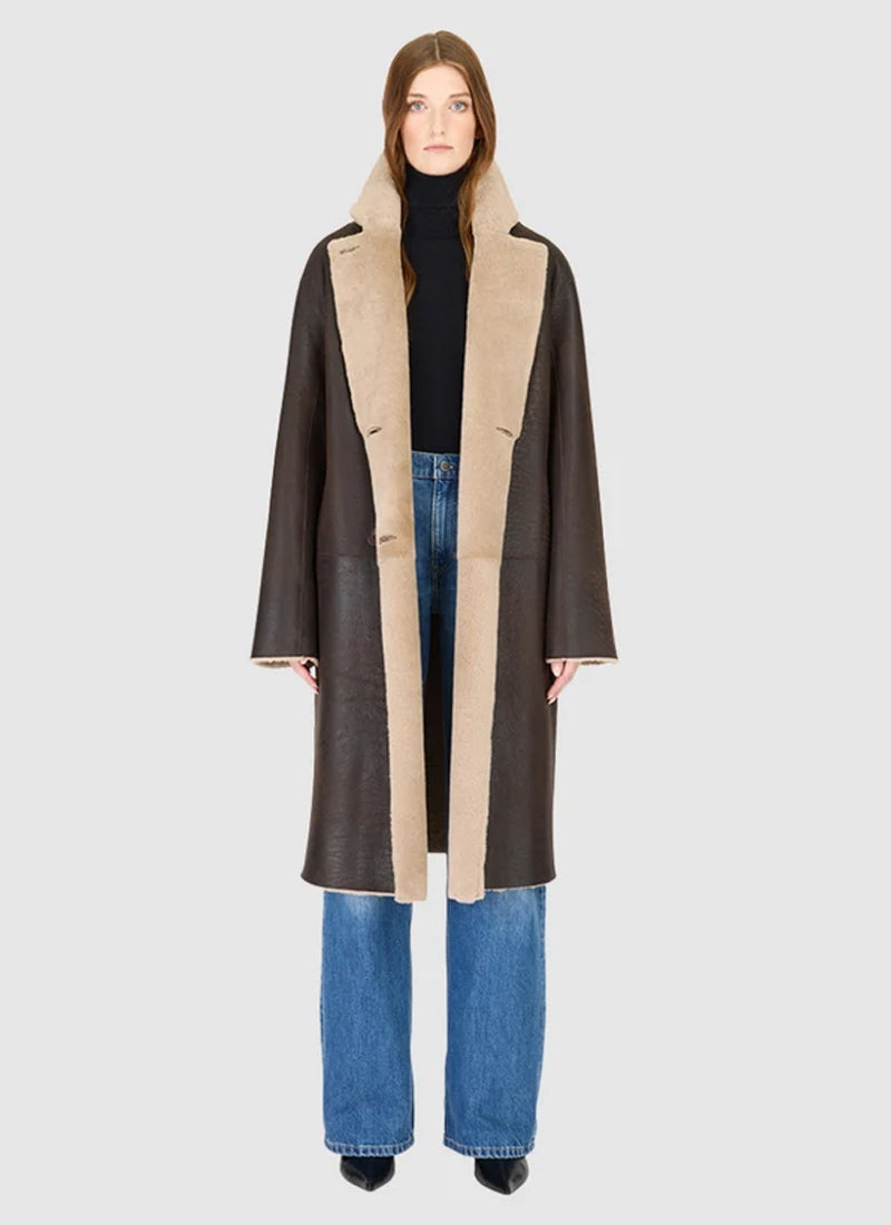Elle Reversible Shearling Coat
