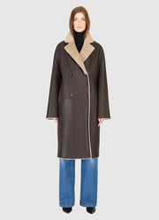 Elle Reversible Shearling Coat