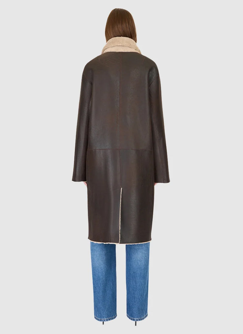 Elle Reversible Shearling Coat