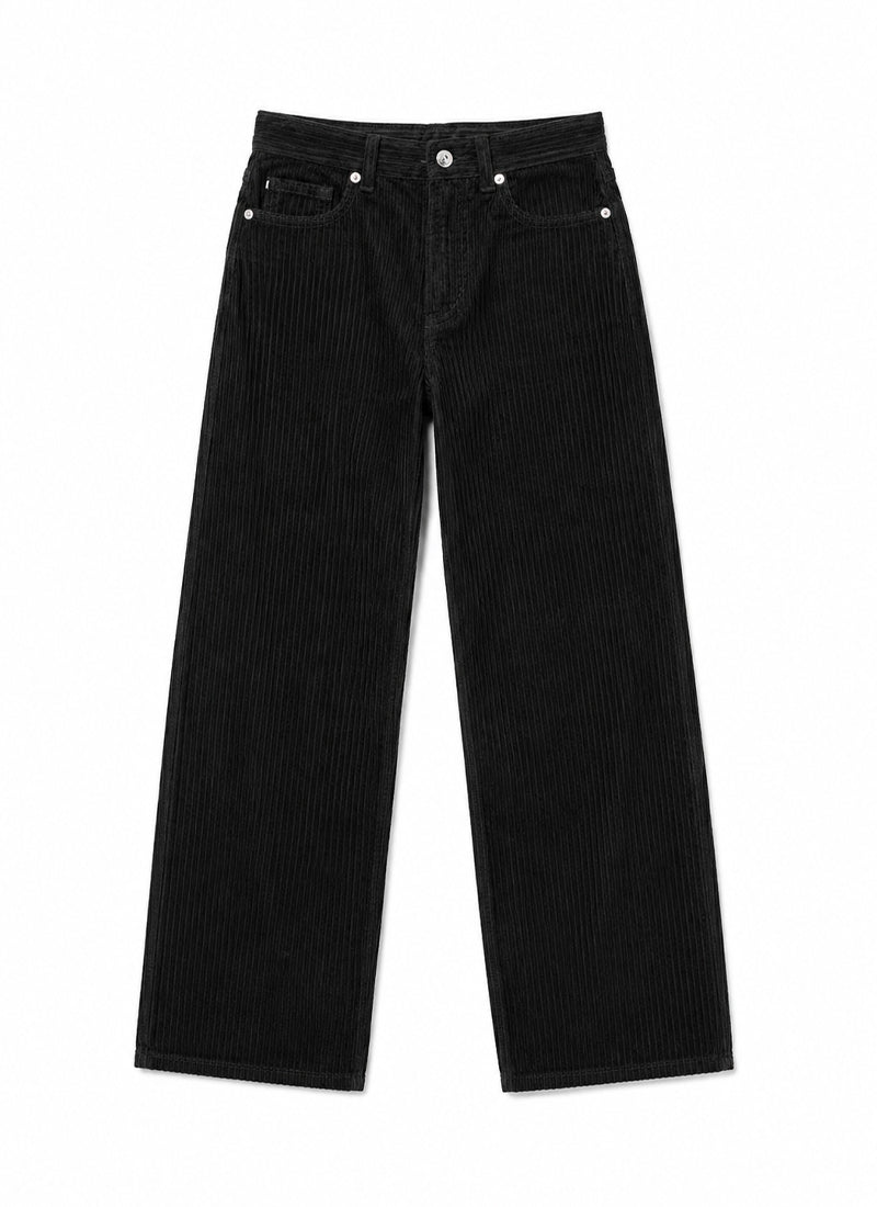 Elsa Relaxed Straight Velvet Jeans
