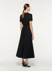  Embellished Neckline Sequin Boucle Midi Dress by Roland Mouret at Andrews 