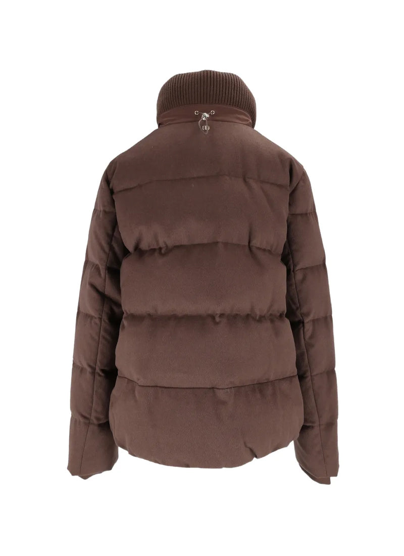 Enora Tech Wool Rib Collar Down Jacket