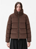 Enora Tech Wool Rib Collar Down Jacket