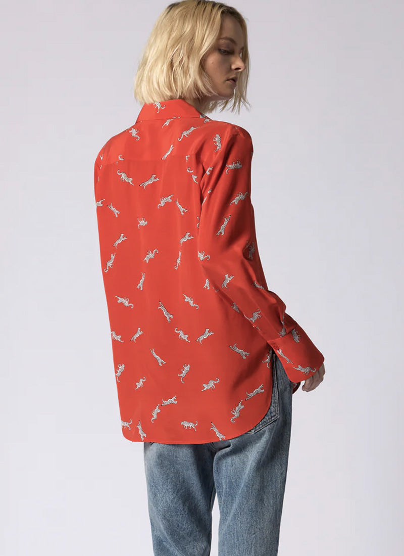 Equipment Quinne Printed Silk Shirt