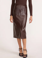 Esme Croco Embossed Skirt