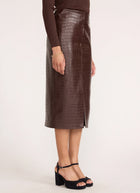 Esme Croco Embossed Skirt