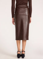 Esme Croco Embossed Skirt