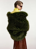 Kastanje Faux Fur Coat by ESSENTIEL ANTWERP at Andrews