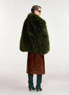 Kastanje Faux Fur Coat by ESSENTIEL ANTWERP at Andrews