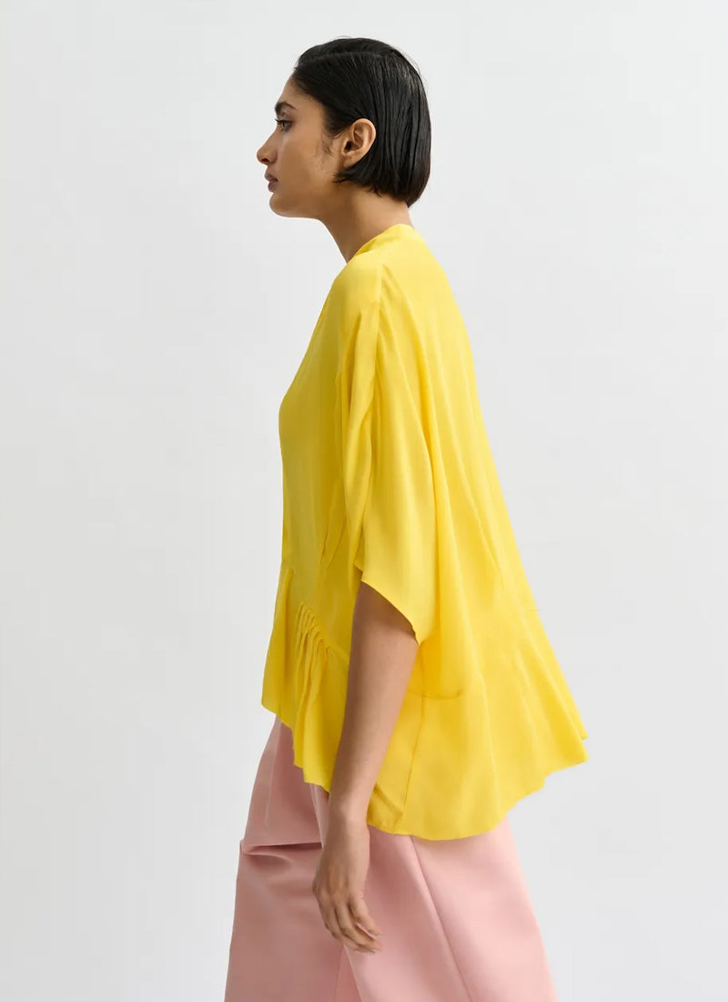Essentiel Antwerp Jacaranda Ruffle  Button Down