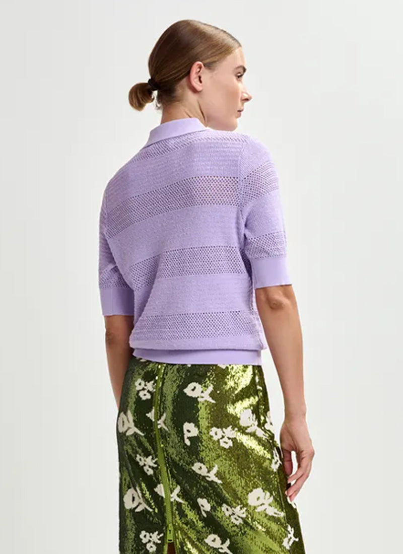 ESSENTIEL ANTWERP Jarts Bow-Embellished Knit Polo