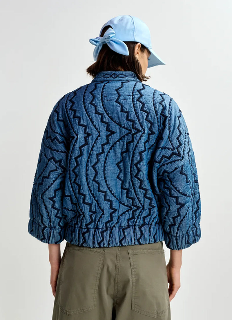 ESSENTIEL ANTWERP Jatropha Quilted Denim Jacket