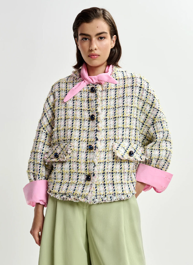 ESSENTIEL ANTWERP Jayden Boxy Cropped Jacket