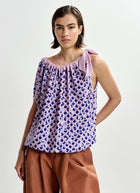 ESSENTIEL ANTWERP Jocelyn Sequin Smocked Top