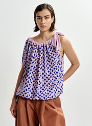 ESSENTIEL ANTWERP Jocelyn Sequin Smocked Top