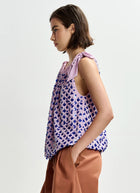 ESSENTIEL ANTWERP Jocelyn Sequin Smocked Top
