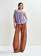 ESSENTIEL ANTWERP Jocelyn Sequin Smocked Top