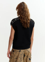 Essentiel Antwerp Joline Embroidered Knit Polo