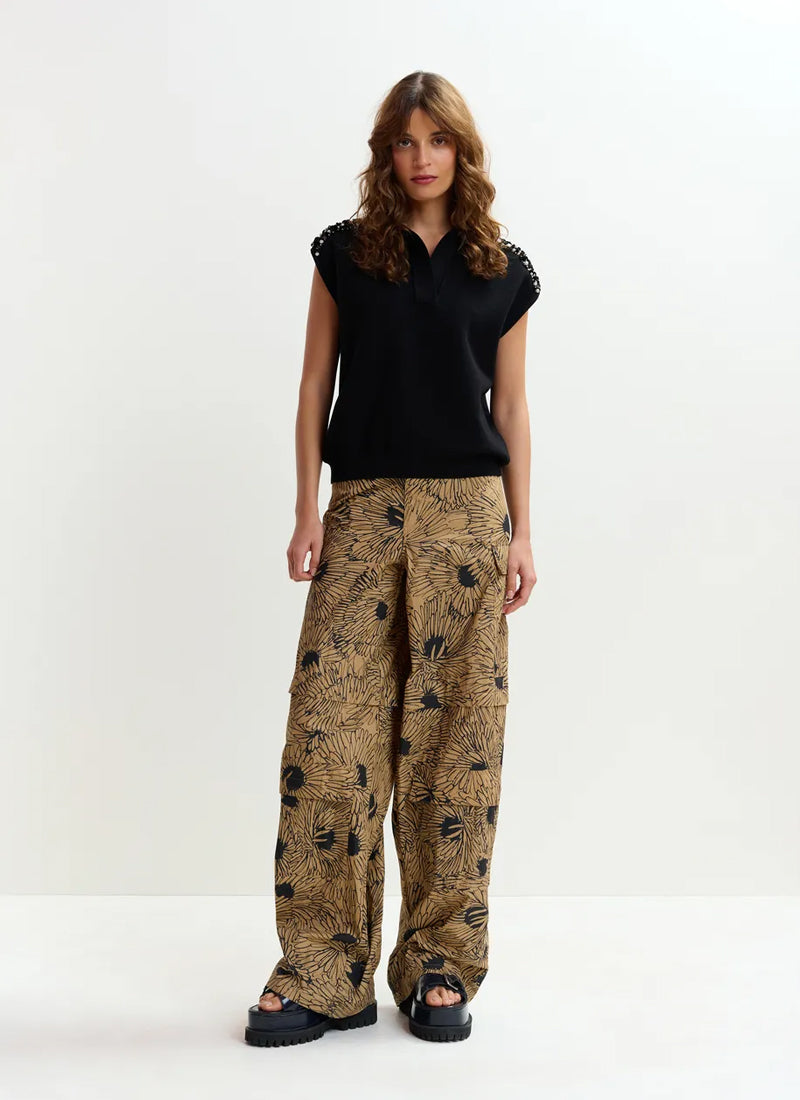 Essentiel Antwerp Joline Embroidered Knit Polo