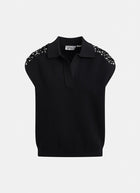 Essentiel Antwerp Joline Embroidered Knit Polo