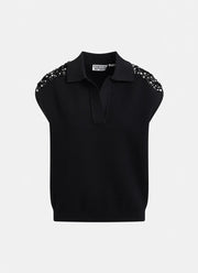 Essentiel Antwerp Joline Embroidered Knit Polo