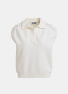 Essentiel Antwerp Joline Embroidered Knit Polo