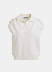 Essentiel Antwerp Joline Embroidered Knit Polo