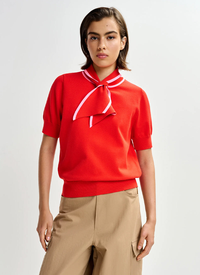 ESSENTIEL ANTWERP Jonda Contrast Colour Polo