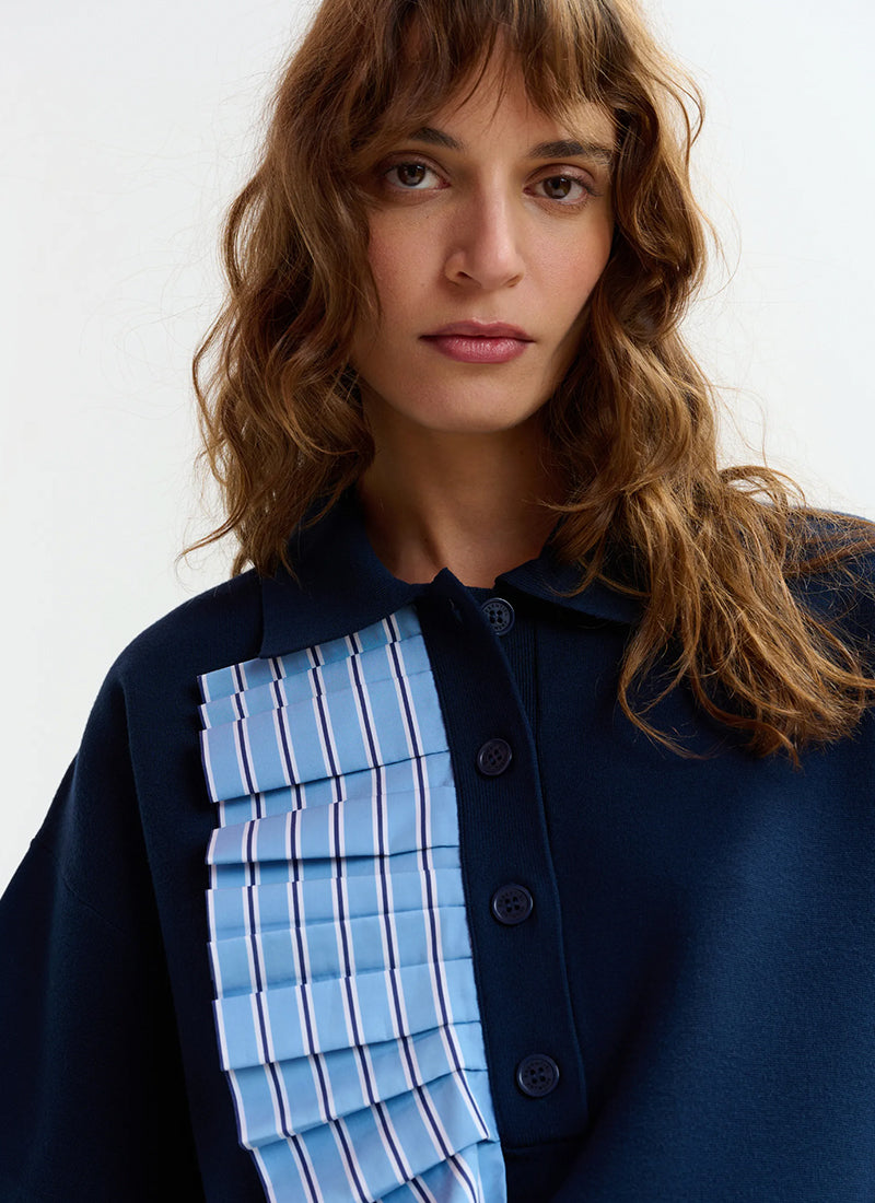 Jumble Cotton Frill Polo