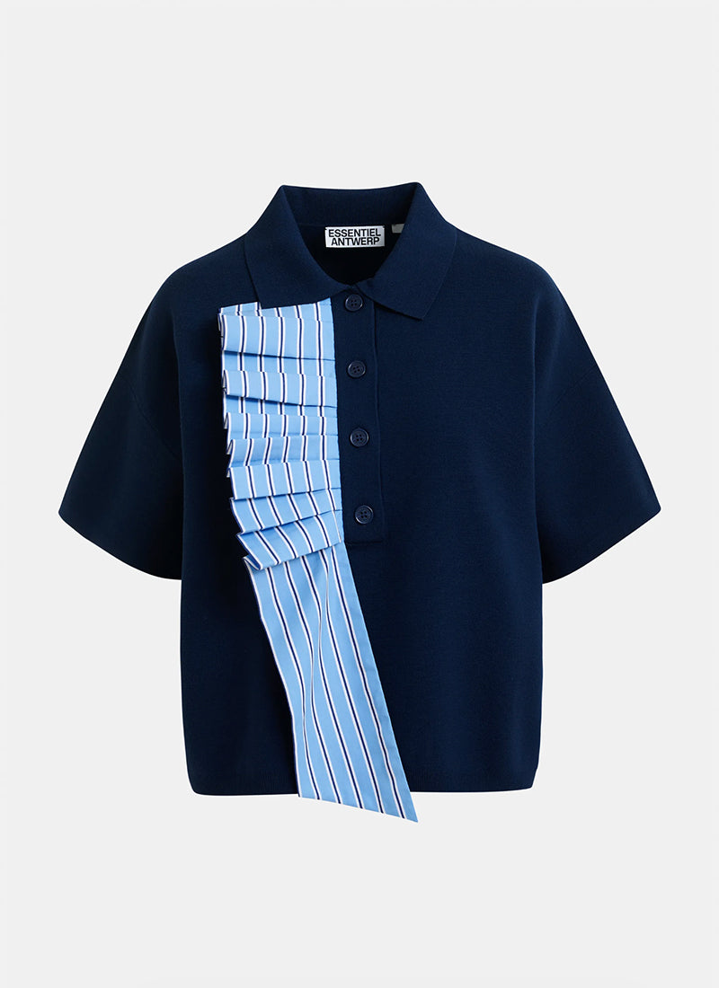 Jumble Cotton Frill Polo