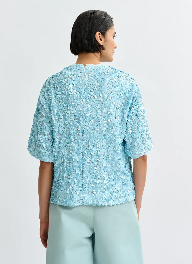 ESSENTIEL ANTWERP Juli Sequin Top