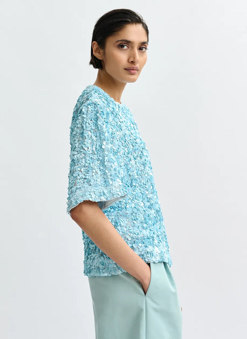 ESSENTIEL ANTWERP Juli Sequin Top