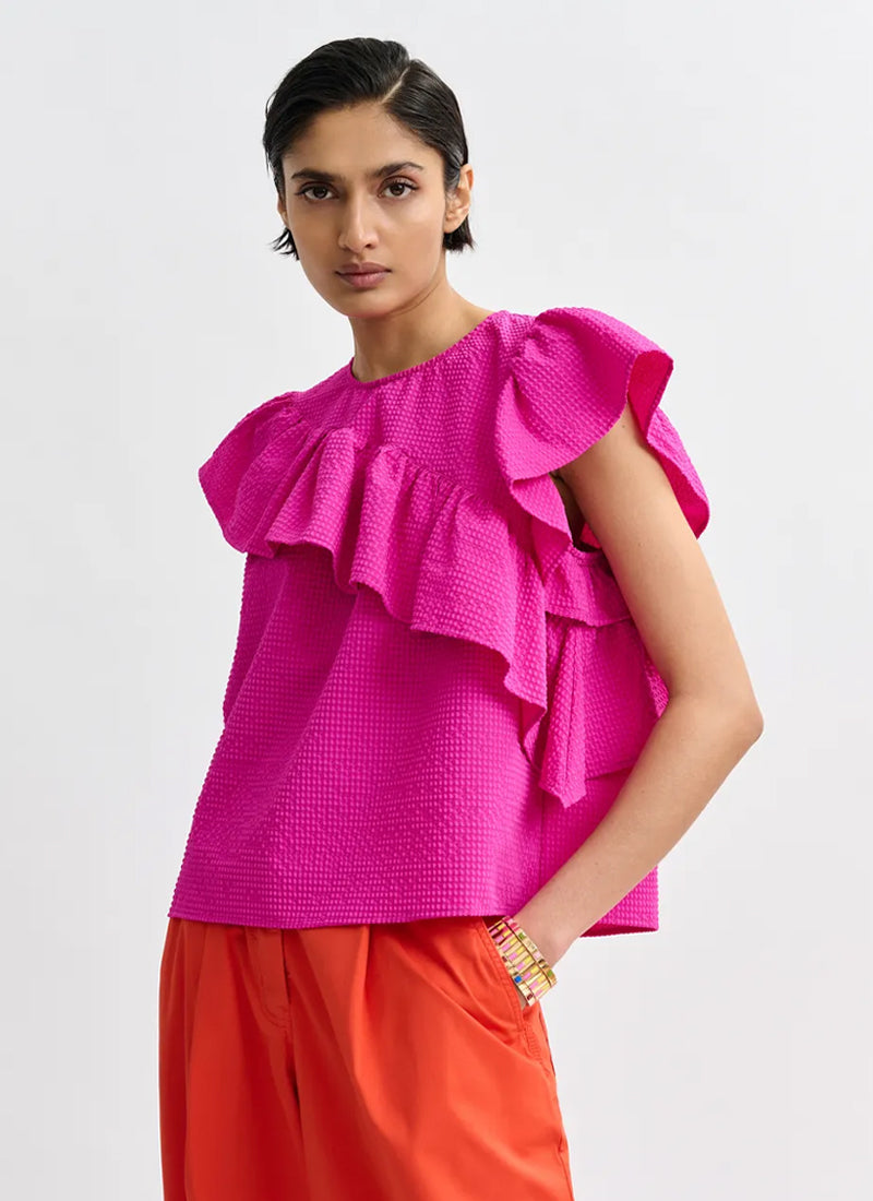 Oojoo Ruffle Top by ESSENTIEL ANTWERP | Andrews Oojoo Ruffle Top by ESSENTIEL ANTWERP | Andrews