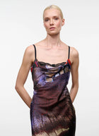 STAUD Evangeline Silk Midi Dress