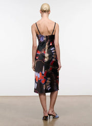 STAUD Evangeline Silk Midi Dress