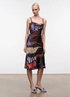 STAUD Evangeline Silk Midi Dress