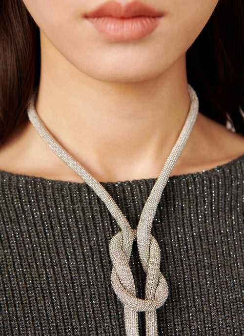 Fabiana Filippi Filo Diamante Knot Detail Necklace