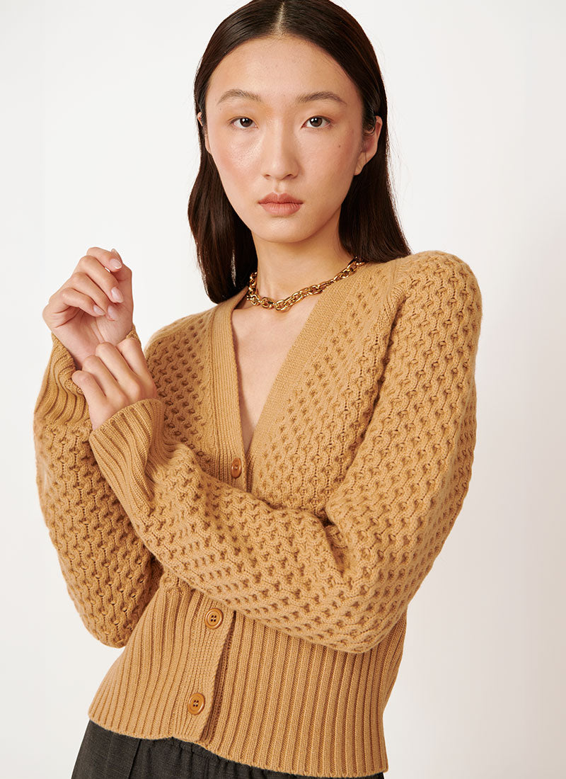 Grid Stitch Cardigan by Fabiana Filippi | Andrews