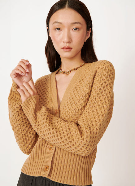 ジャケット FABIANA FILIPPI Tweed-effect yarn cardigan Tweed-effect jacket, white and citrine for Women | Fabiana