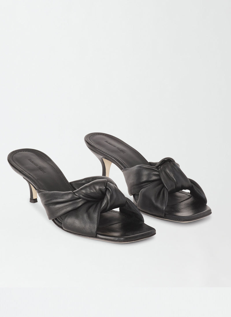 Fabiana Filippi Knotted Nappa Mules