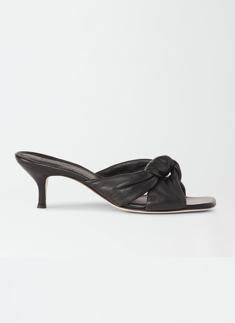 Fabiana Filippi Knotted Nappa Mules