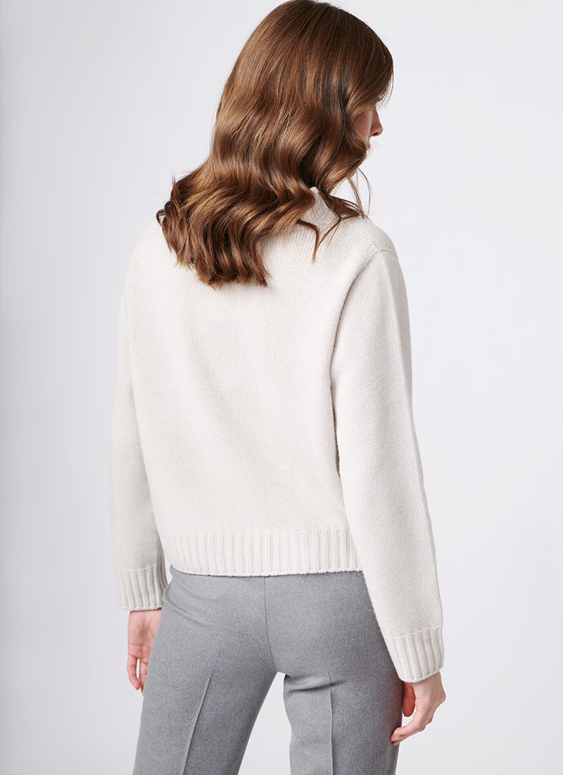 Fabiana Filippi Platinum Wool Sweater