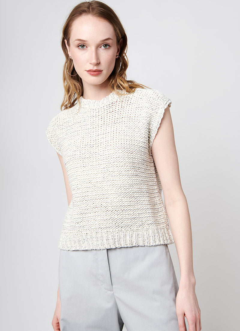 Fabiana Filippi Sleeveless Mesh Effect Sweater