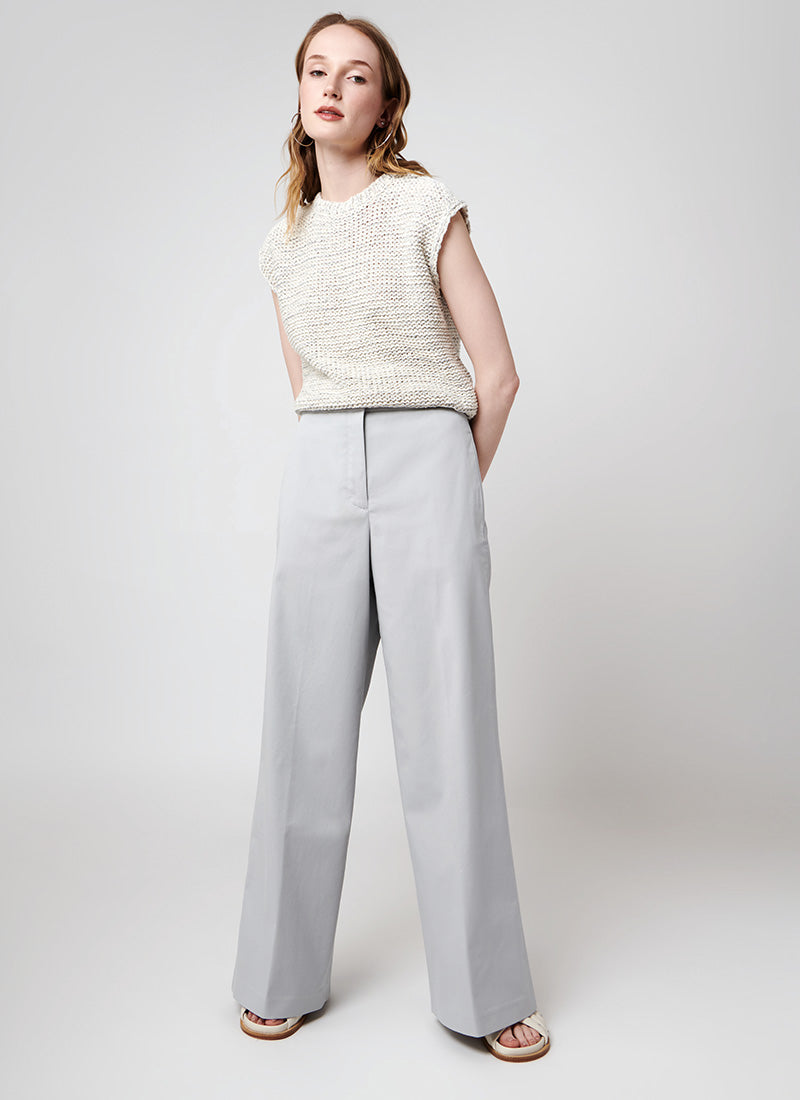 Fabiana Filippi Wide-Leg Cotton Gabardine Pant